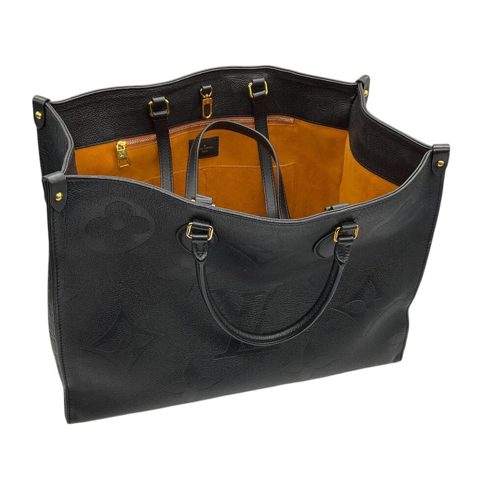 Louis Vuitton Black Monogram Empreinte Leather OnTheGo Handbag - Picture 9 of 15